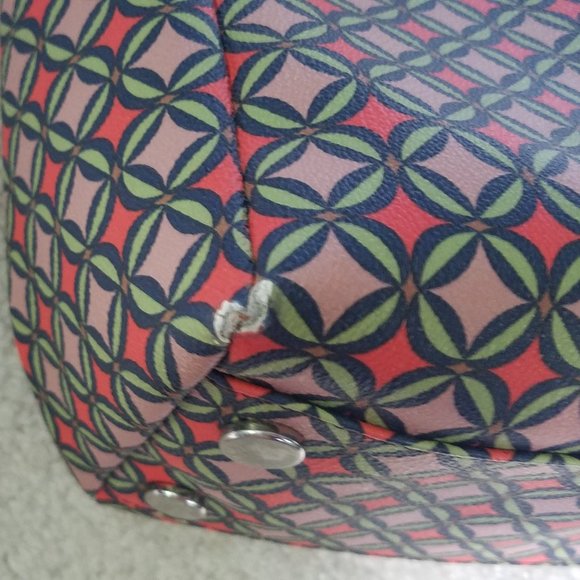 Geometric Pattern Zipper Fossil Rachel Tote Bag - Picture 8 of 9